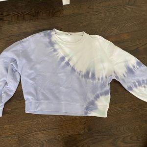 Tie die cropped sweatshirt
